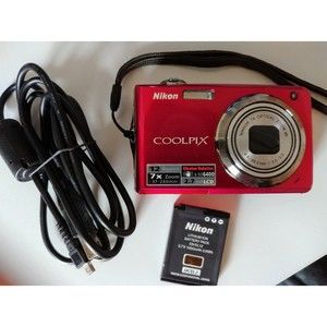 Red Nikon Coolpix S630 - 12MP Digital Camera with 7x Zoom - Vibration Reduction